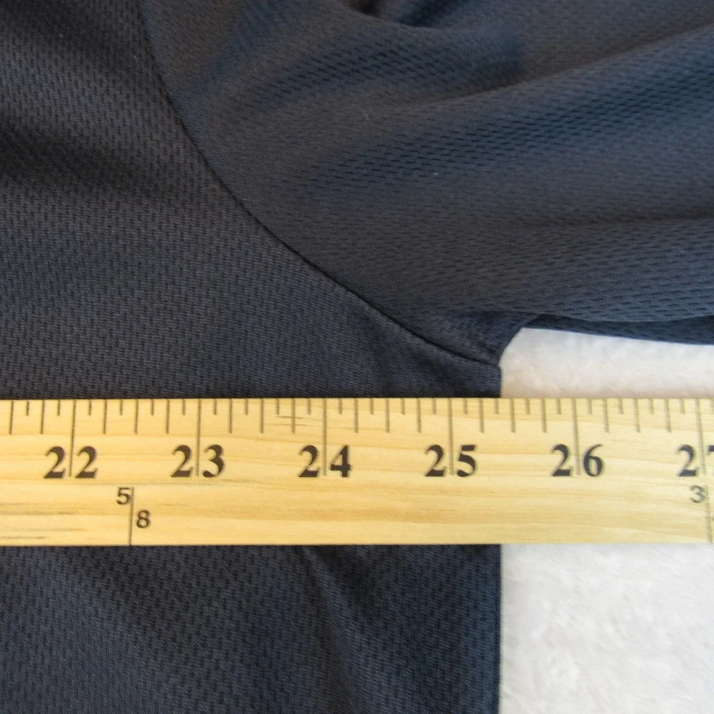 Snap-on Henley Shirt Mens XXL Blue Excellent Long Sleeve Mesh Performance Logo